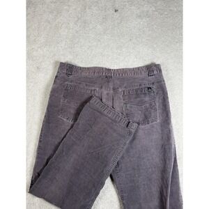 Prana Corduroy Pants Mens 38x32 Grey Purple Fade Straight Leg 5-Pocket Outdoor *